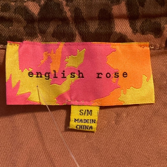 English Rose Leopard Print Denim Jacket - Picture 12 of 12